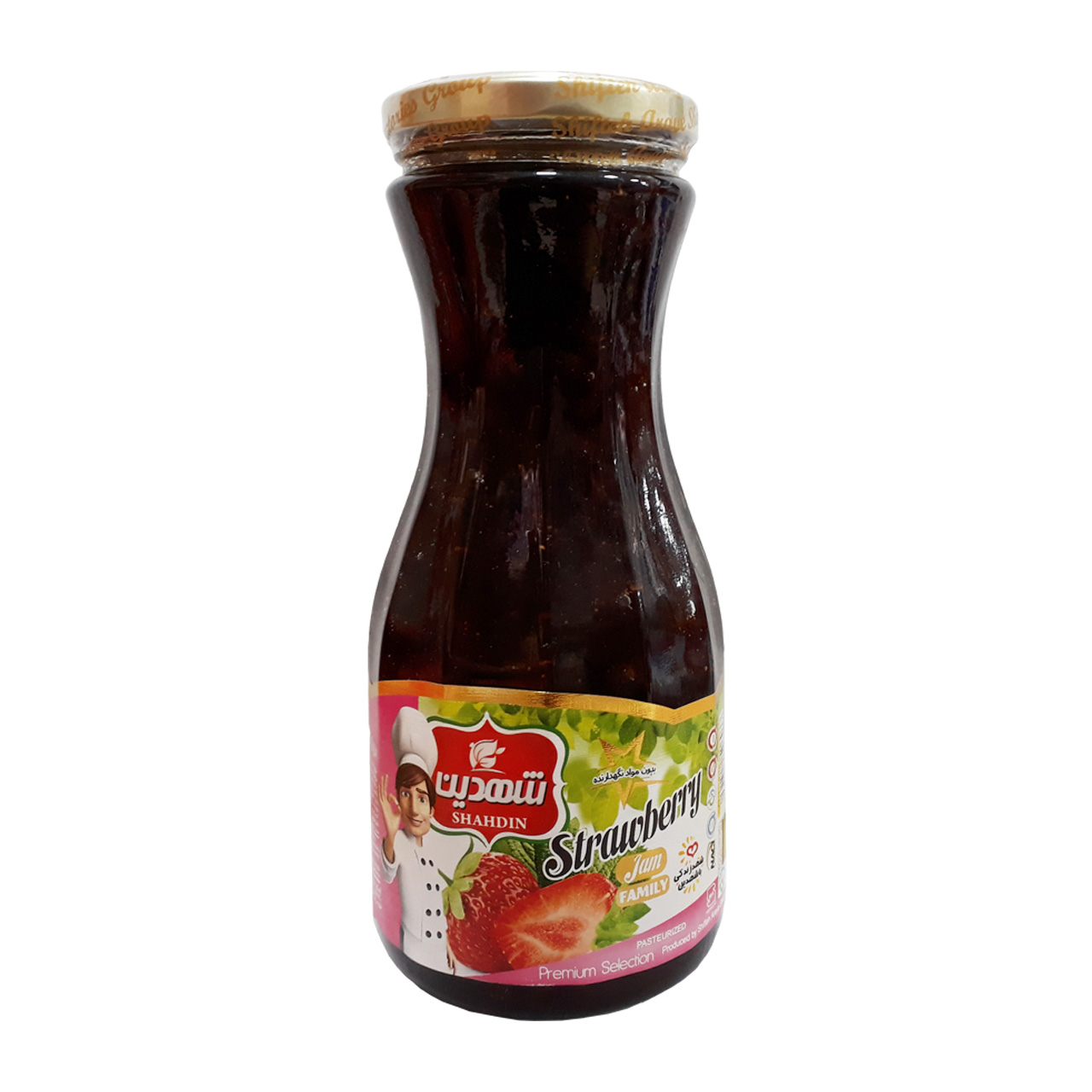 مربا توت فرنگی شهدین 930 گرمی