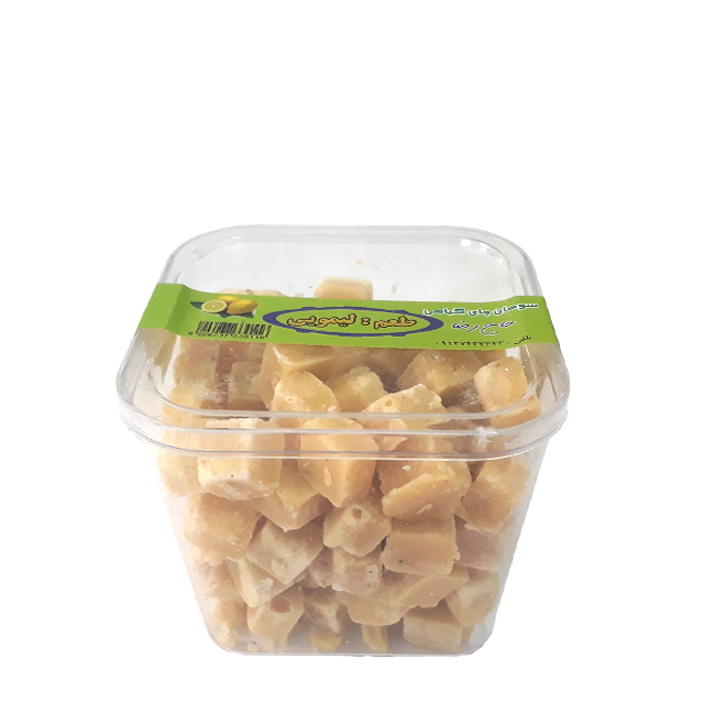 سوهان چای گیاهی با طعم لیمو حاج رضا 400 گرمی