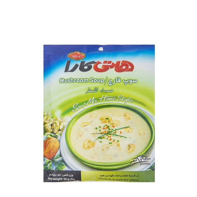 سوپ نیمه آماده قارچ گلستان هاتی کارا 55 گرمی