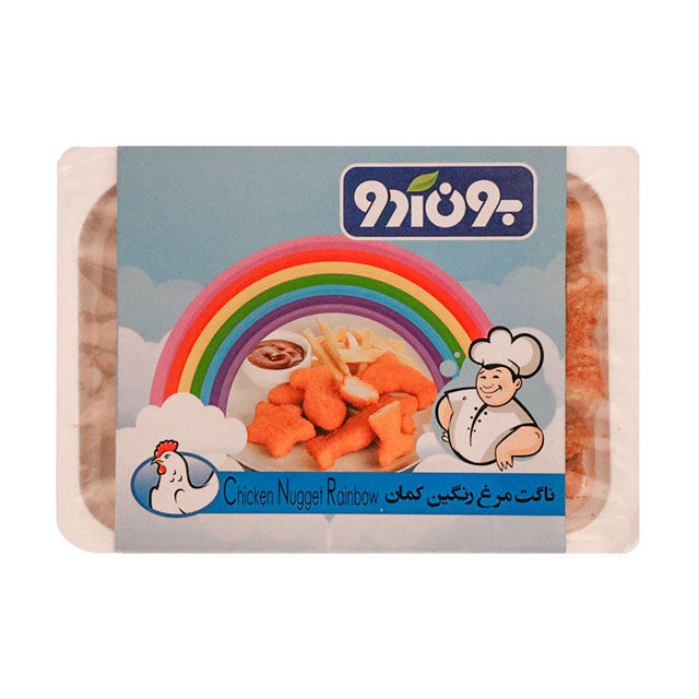 ناگت مرغ رنگین کمان بون آدو 450 گرمی