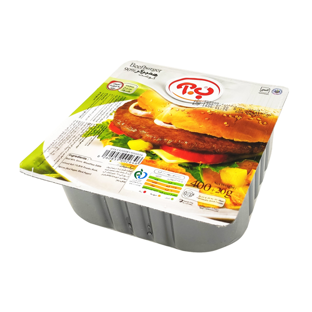 همبرگر 90% گوشت ب.آ 400 گرمی