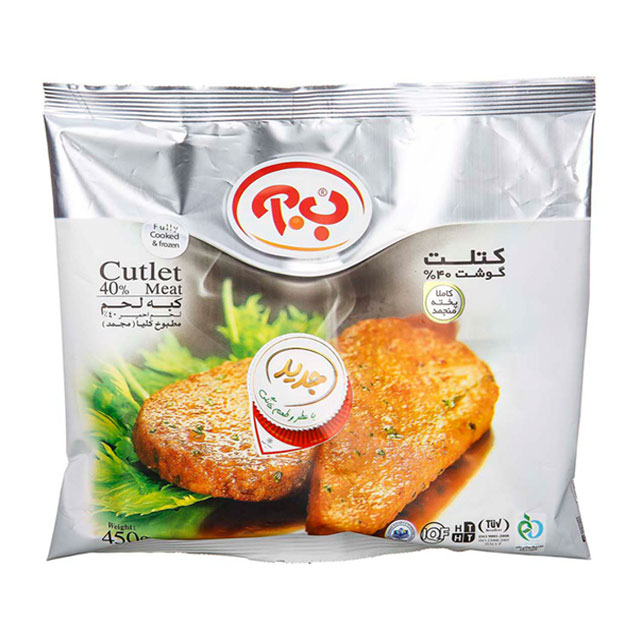 کتلت گوشت 40%ب.آ 450 گرمی
