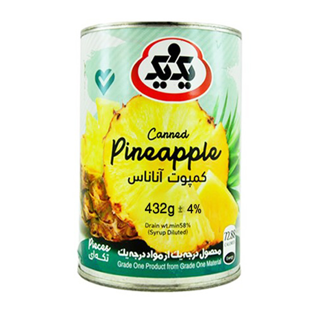 کمپوت آناناس یک و یک 432 گرمی