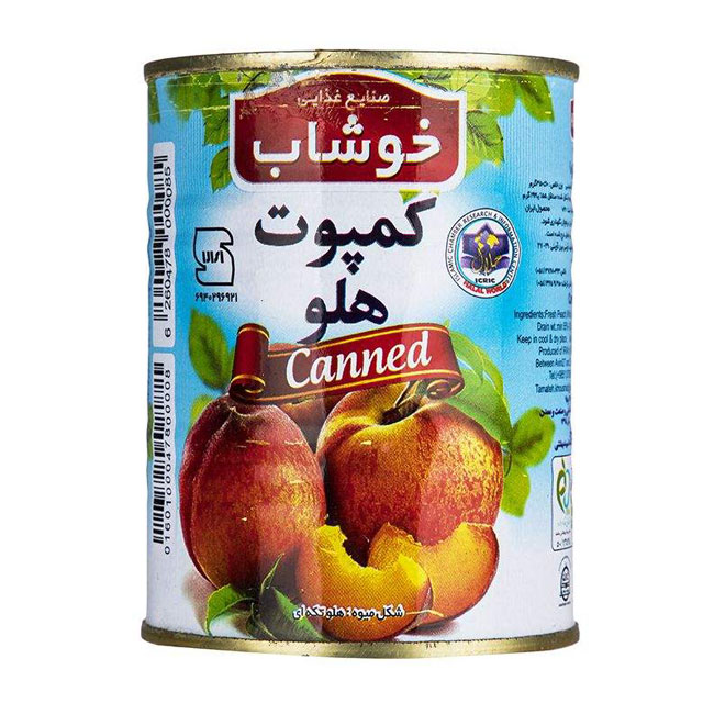  کمپوت هلو خوشاب 350 گرمی