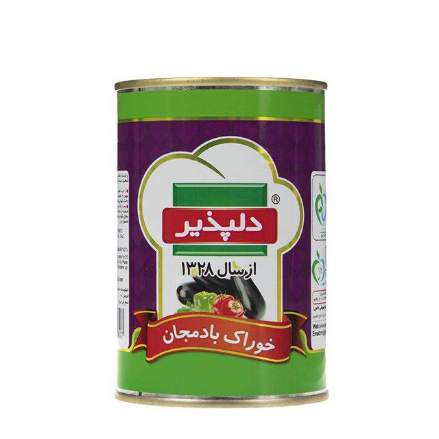 کنسرو خوراک بادمجان دلپذیر 410 گرمی 