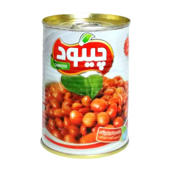 کنسرو لوبیا چیتی با سس گوجه فرنگی چینود 380 گرمی