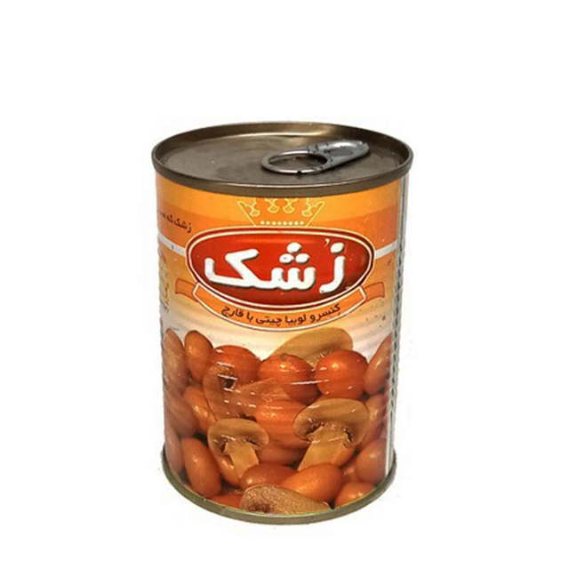 کنسرو لوبیا چیتی با قارچ زشک 380 گرمی