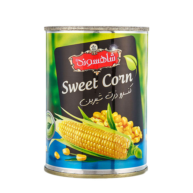 کنسرو ذرت شیرین شاهسوند 370 گرمی
