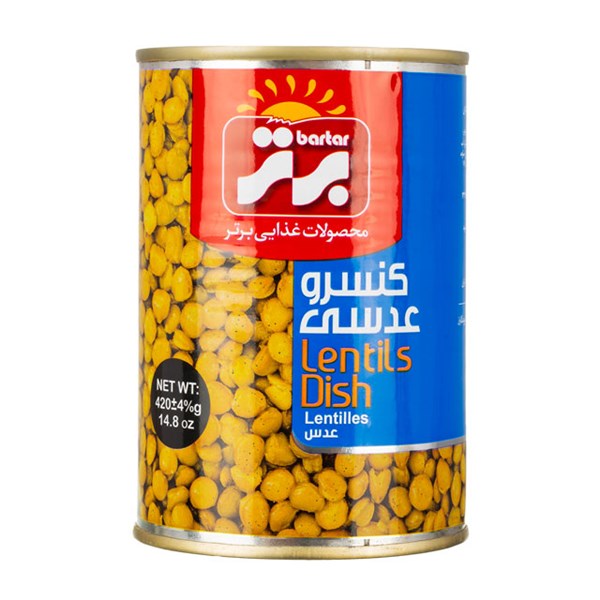 کنسرو عدسی برتر 420 گرمی
