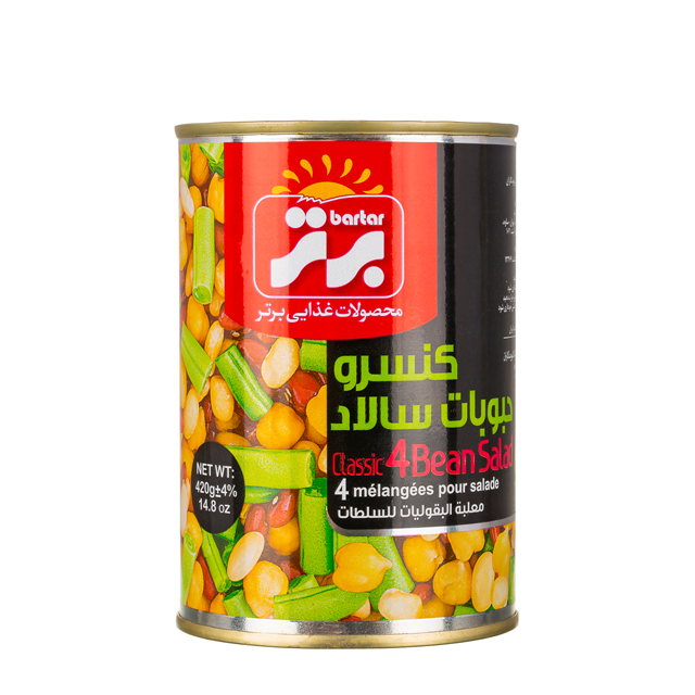 کنسرو حبوبات سالاد برتر 420 گرمی