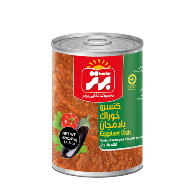 کنسرو خوراک بامجان برتر  420 گرمی