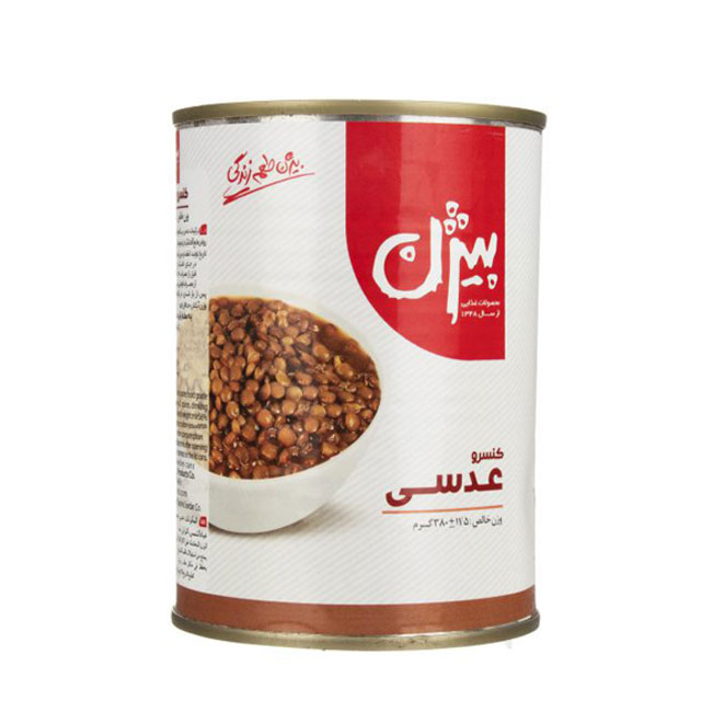 کنسرو عدسی بیژن 380 گرمی