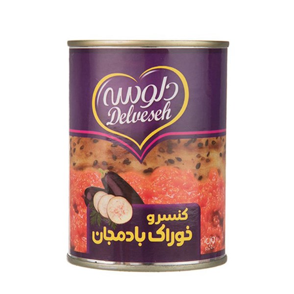 کنسرو خوراک بادمجان دلوسه 400 گرمی