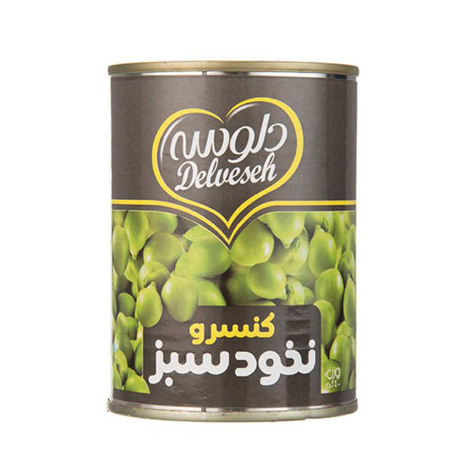 کنسرو نخود سبز دلوسه 400 گرمی