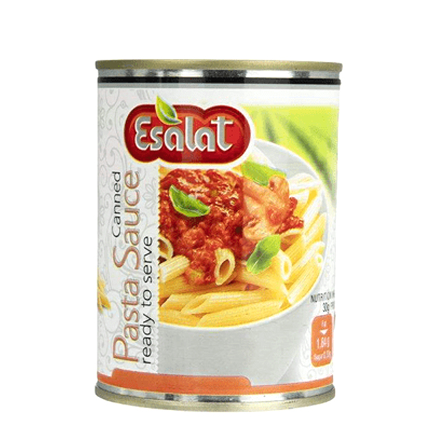 کنسرو سس ماکارونی با سویا اصالت 380 گرمی