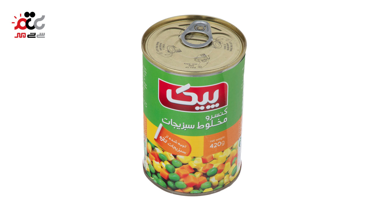 کنسرو مخلوط سبزیجات پیک 420 گرمی