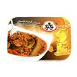 کنسرو خوراک قیمه بادمجان یک و یک 285 گرمی