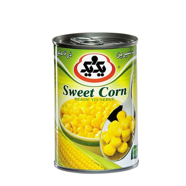 کنسرو ذرت شیرین یک و یک 385 گرمی