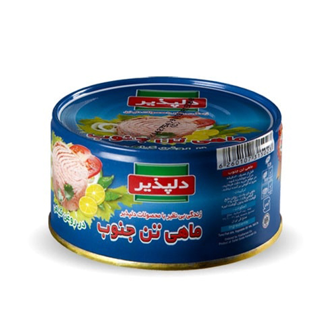 کنسرو تن ماهی در روغن دلپذیر 180 گرمی