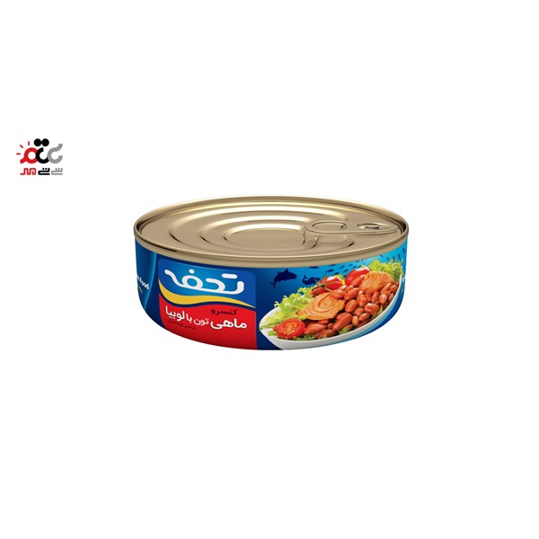 کنسرو تون ماهی با لوبیا چیتی تحفه 230 گرمی