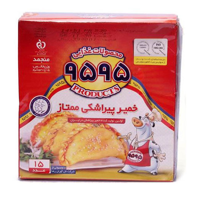 خمیر پیراشکی منجمد ممتاز 9595 بسته 15 عددی