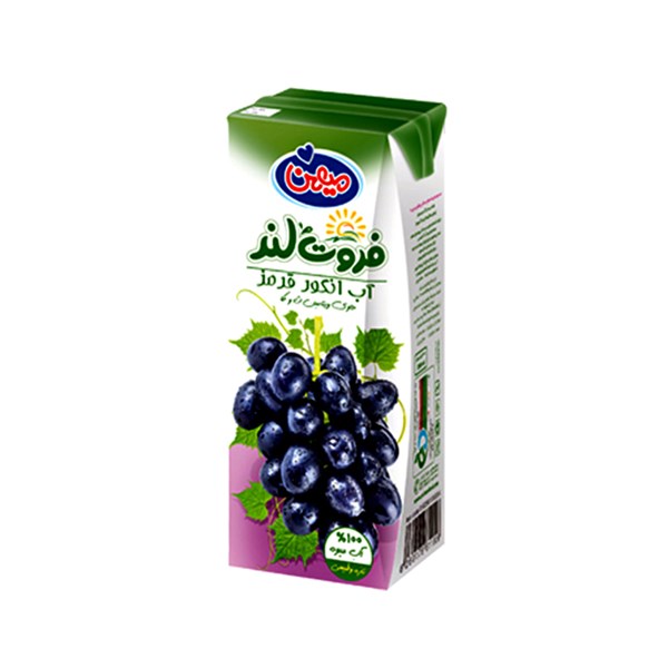 آبمیوه انگور قرمز فروت لند میهن200 میلی لیتری