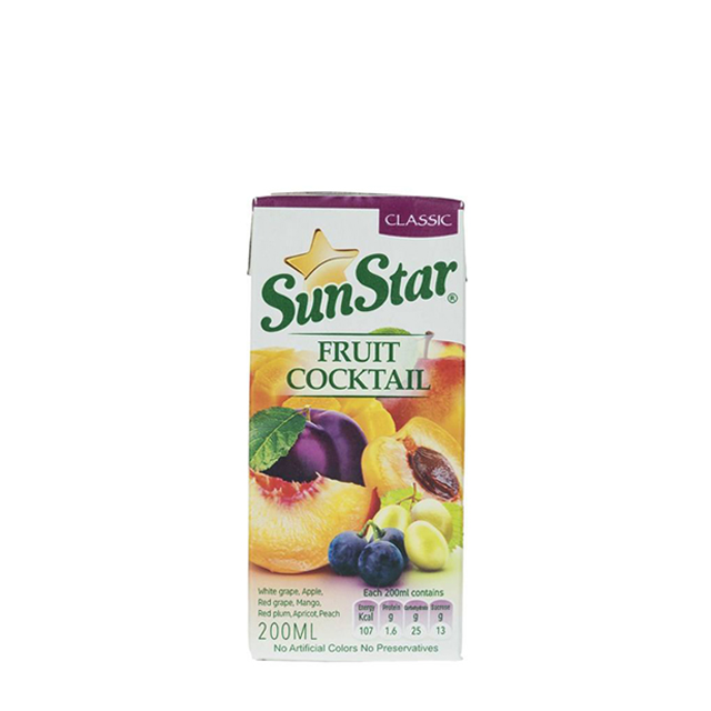 آبمیوه هفت میوه سان استار 200 میلی لیتری