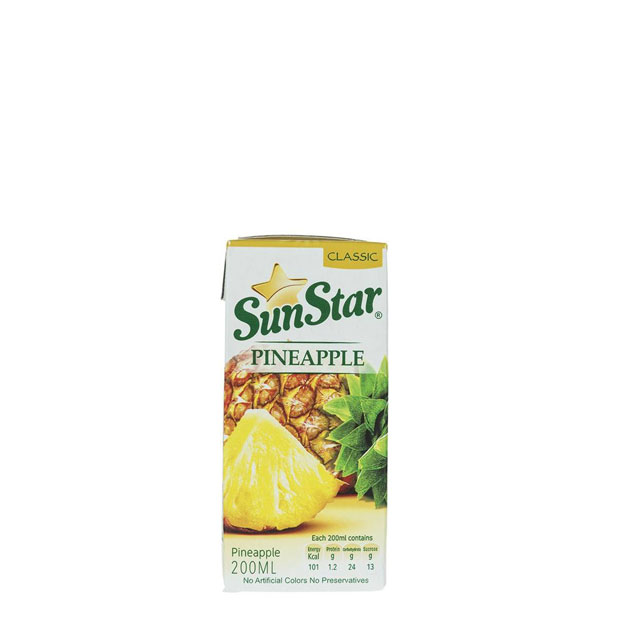 آبمیوه آناناس سان استار 200 میلی لیتری