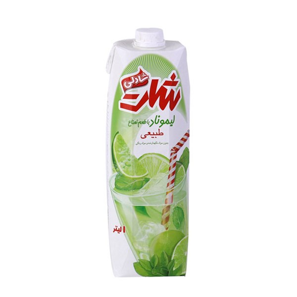 نوشیدنی لیموناد با طعم نعناع شادلی 1000 میلی لیتری