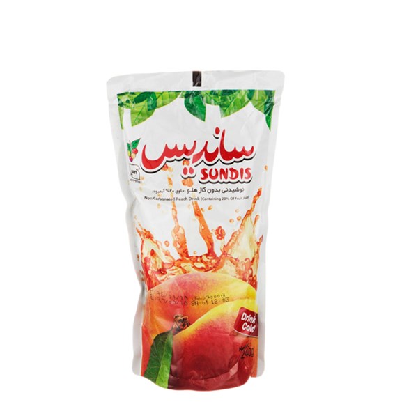 نوشیدنی بدون گاز هلو ساندیس 240 میلی لیتری
