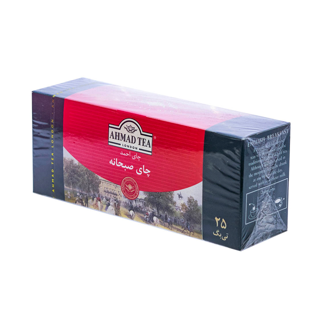 چای کیسه ای صبحانه چای احمد 25 عددی