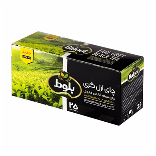 چای سیاه کیسه ای ارل گری بلوط 25 عددی