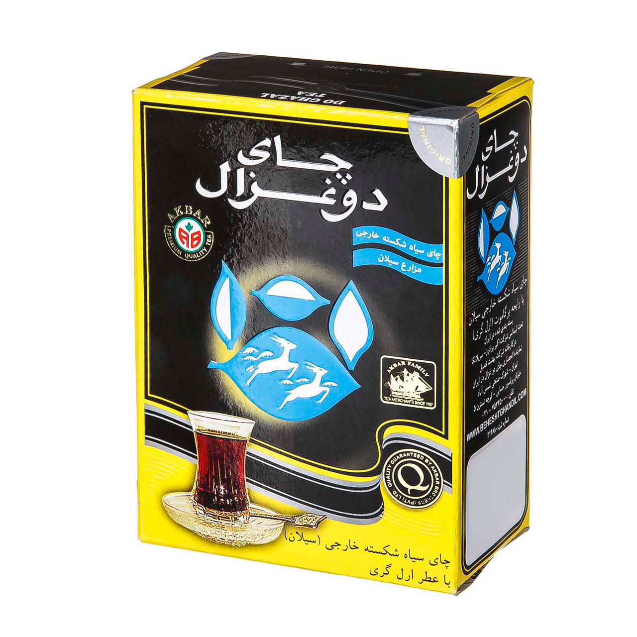 چای سیاه ارل گری دوغزال 100 گرمی