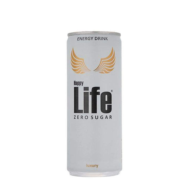 نوشیدنی انرژی زا (سفید) هپی لایف 250 میلی لیتری