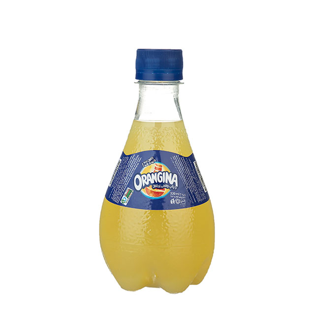 نوشیدنی گازدار پرتقالی اورنجینا 320 میلی لیتری