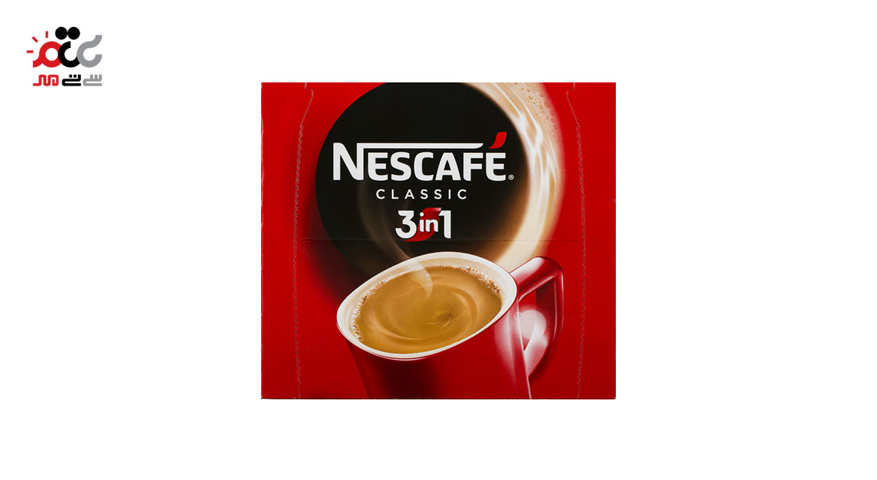 پودر مخلوط قهوه فوری 3 در 1 نسکافه بسته 20 عددی