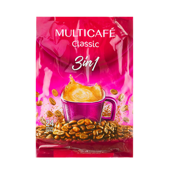 کافی میکس 3 در 1 مولتی کافه بسته 24 عددی
