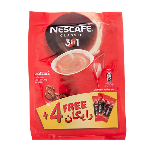 پودر نسکافه کلاسیک بسته 24 عددی