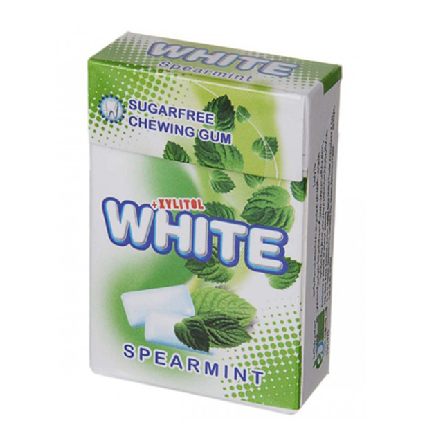 آدامس نعنایی بدون شکر جعبه ای وایت 25 گرمی