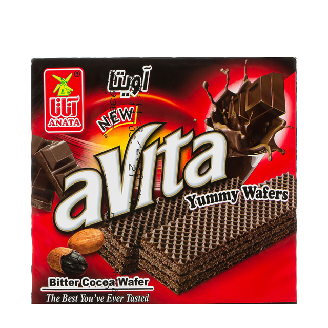 ویفر کاکائویی تلخ آویتا آناتا 50 گرمی