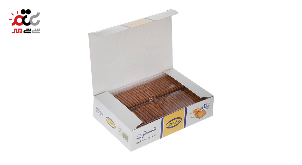  بیسکویت گرجی نسترن با طعم نارگیل بدون شکر 350 گرمی