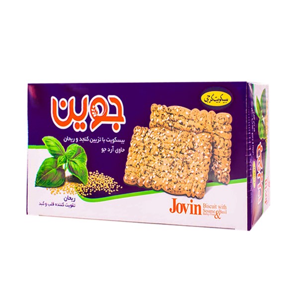 بیسکویت با تزئین کنجد و ریحان جوین گرجی 500 گرمی