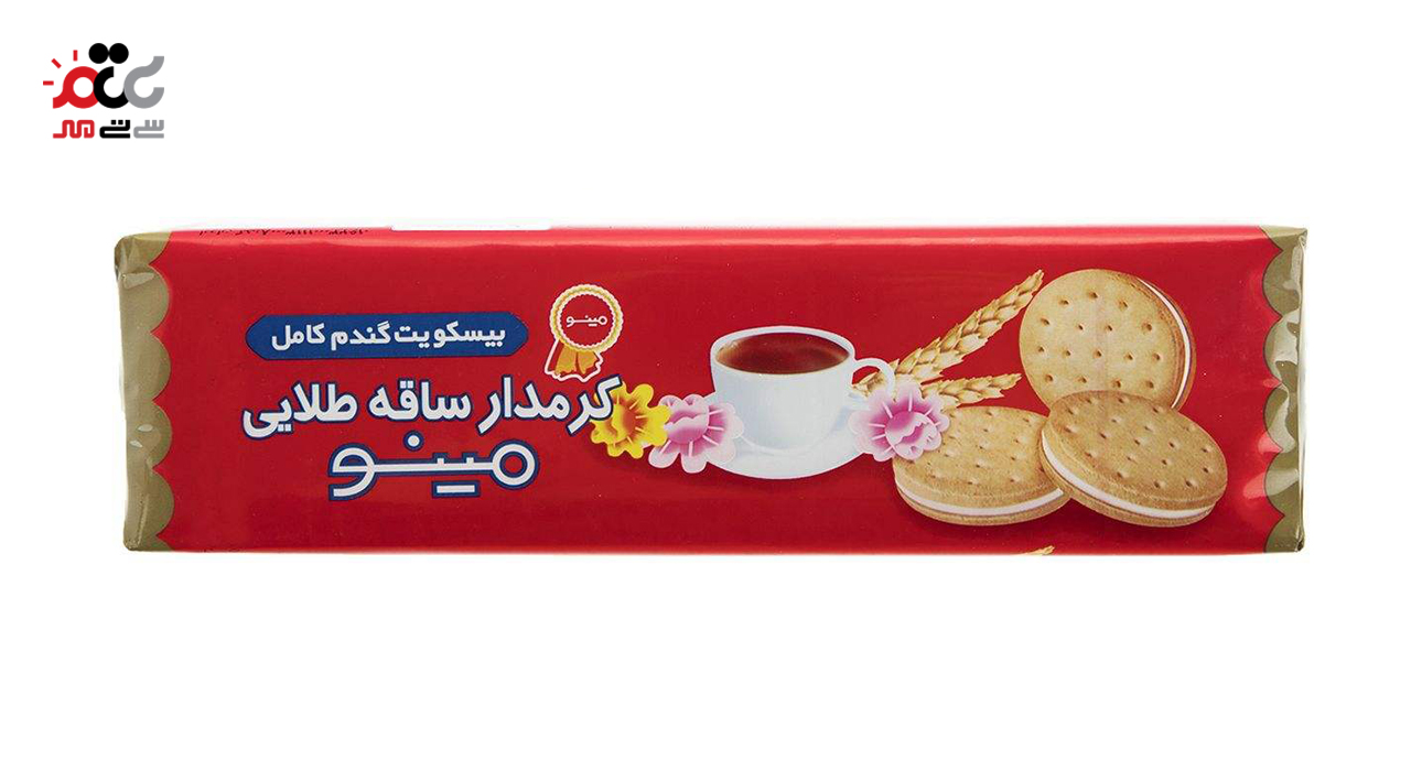 بیسکویت کرمدار  با طعم پرتقال ساقه طلایی 192 گرمی