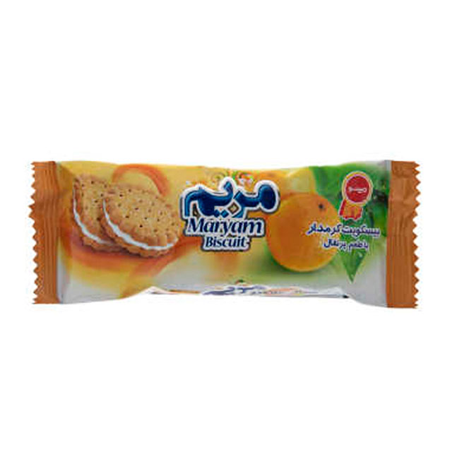 بیسکویت کرمدار با طعم پرتقال مینو 38 گرمی