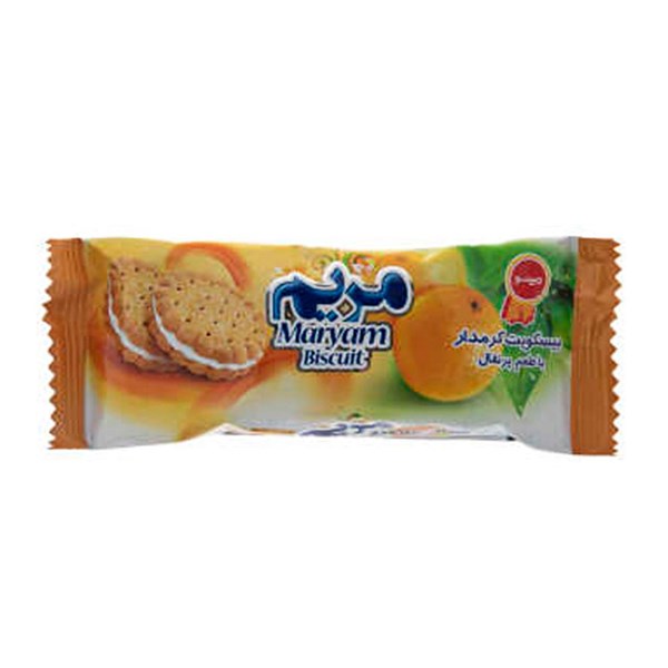 بیسکویت کرمدار با طعم پرتقال مینو 38 گرمی