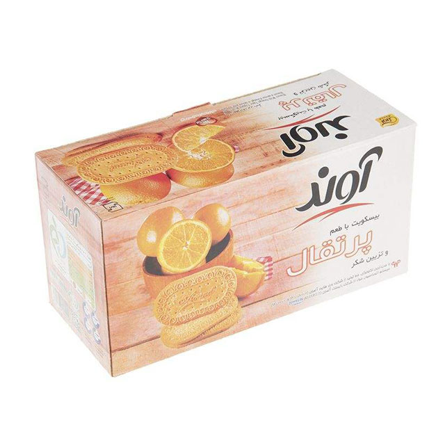  بیسکویت آوند با طعم پرتقال و تزیین شکر 900 گرمی 