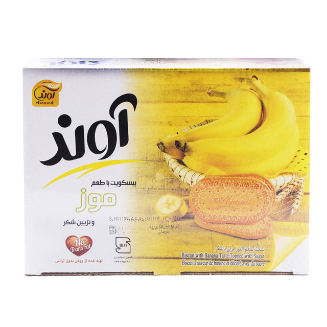 بیسکویت آوند با طعم موز 630 گرمی