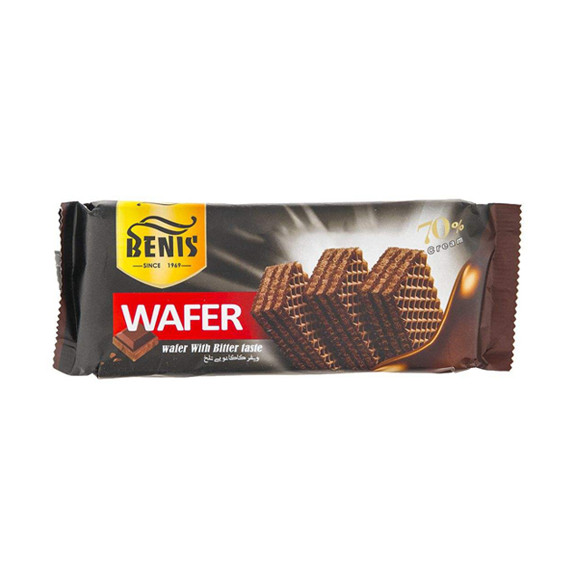 ویفر کاکائویی تلخ بنیس 85 گرمی