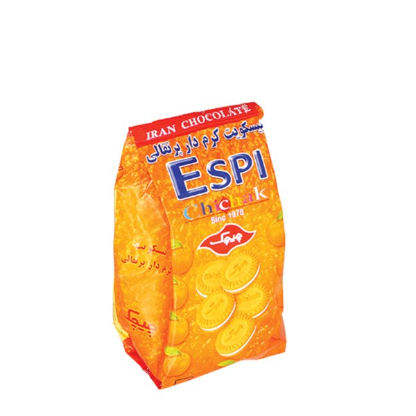 بیسکویت کرمدار پرتقالی چیچک 120 گرمی
