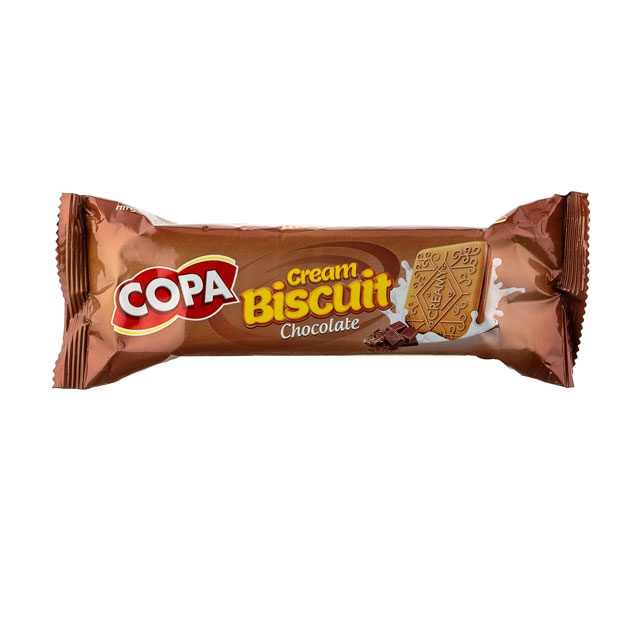 بیسکویت کرم دار کاکائویی مستطیلی کوپا 90 گرمی